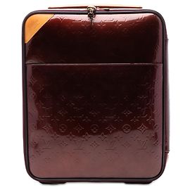 Louis Vuitton Rotes Monogramm Vernis Pegase 45 Rot Bordeaux