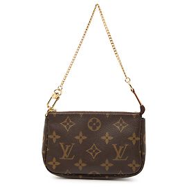 Mini Pochette Accessoires Monogram Marron Louis Vuitton Marron