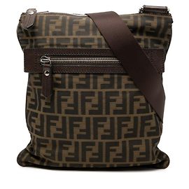 Fendi Zucca Umhängetasche Braun