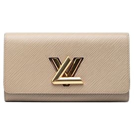 Portafoglio Lungo Twist Epi Louis Vuitton Beige