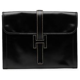 Borsa Clutch Jige GM di Hermès Nero