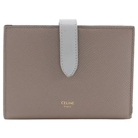 Céline Carteira média com alça Celine Marrom