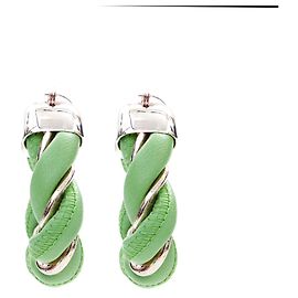 Orecchini a goccia verdi e argento Bottega Veneta Argento Verde