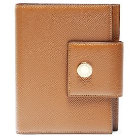 Bulgari Braune Leder-Planerhülle von Bvlgari Braun
