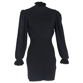 Abito Mini Sancie in Lyocell Nero di Ba&sh Nero