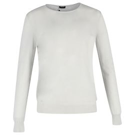 Joseph Knit Sweater in White Wool White Cream