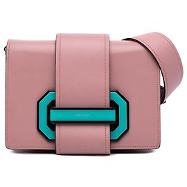 Bolsa transversal Prada City Calf Plex Ribbon Rosa