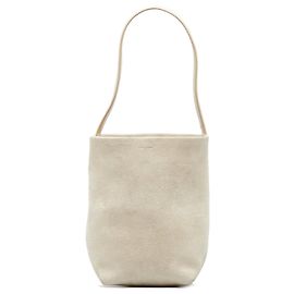 Sac tote en daim Small N/s Park de The Row Marron