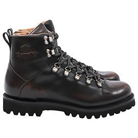 Church's Edelweiss Lace-Up Boots in Brown Leather Brown Red
