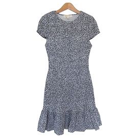 Vestido Mini Leopardo Michael Michael Kors Negro Blanco