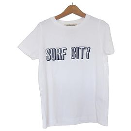 Autre Marque Camiseta de gola redonda estampada de manga curta REMI RELIEF Branco