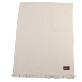 Xale de lã GG Jacquard Gucci Bege