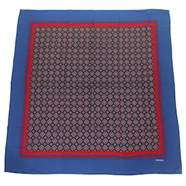 Sciarpa in seta Chanel Rosso Blu