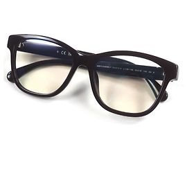 Chanel Matelasse COCO Mark Glasses Brown Dark brown