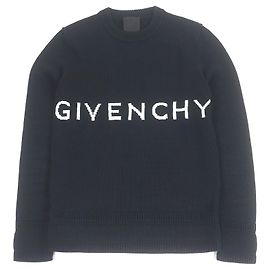 Suéter de malha de algodão com logo 4G Givenchy Preto