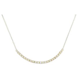 Autre Marque Collier en diamant Au750 Doré