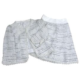 Autre Marque Ensemble en tweed Franco Ferraro Blanc