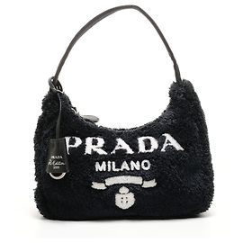 Borsa hobo Prada Terry Mini 2000 Re-Edition Nero