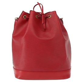 Louis Vuitton Noe Handbag Epi Leather Large Red