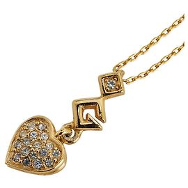 Collana con strass a forma di cuore Givenchy D'oro
