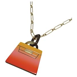 Hermès Amulet Fusion Kelly GM Multicolor Necklace Multiple colors Golden