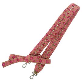 Fendi Strap You Tyrolean Floral Print Shoulder Strap Pink Beige Green
