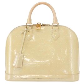 Louis Vuitton Alma Monogram Vernis PM Beige