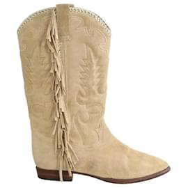 Autre Marque Botas de camurça bege Bege