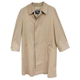 Gabardina Burberry Beige de Algodón Beige
