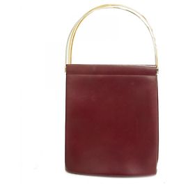 Cartier Trinity Leather Bordeaux Handbag for Women Dark red