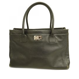 Chanel 2.55 Executive Leather Tote Bag Black