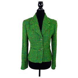 Versace Jeans Couture women green blazer jacket 1990s Green