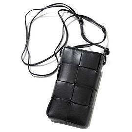 Bottega Veneta Borsa a tracolla Cassette Pouch Nera Nero
