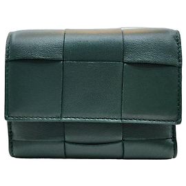 Bottega Veneta Cassette Wallet Emerald Green Green