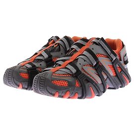 Diesel Baskets grises et oranges Gris