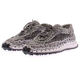 Valentino Garavani Grau geflochtene Sneakers Grau