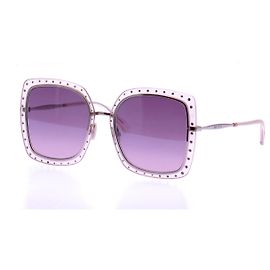 Jimmy Choo Occhiali da sole quadrati Porpora