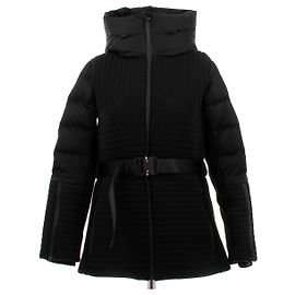 Fusalp Schwarze Skijacke mit Gürtel Schwarz