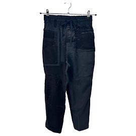 Autre Marque Calça preta bicolor Azul marinho