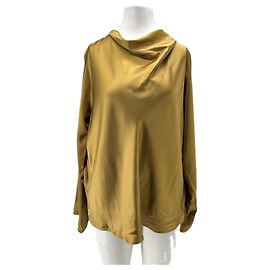 Autre Marque Seidenlook Bluse "Riddy" Braun