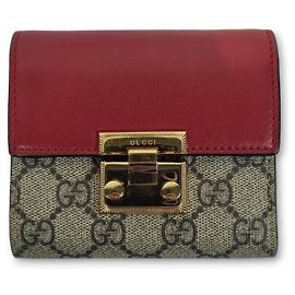 Gucci Billetera con candado Castaño