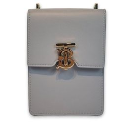 Burberry Bolsa de Ombro Robin em Couro Marrom