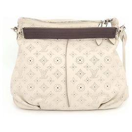 Louis Vuitton Mahina Leder Selene PM Tote Bag Weiß