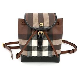 Burberry Canvas Check Micro Backpack Brown