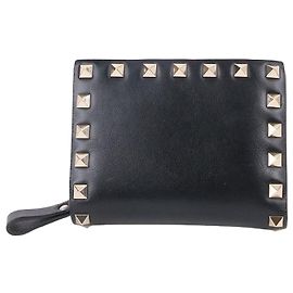 Valentino Schwarze Damenbörse Rockstud Schwarz