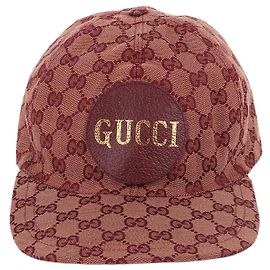 Gucci GG Canvas Logo Baseball Cap Red