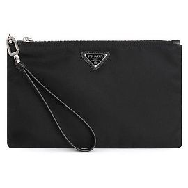 Prada Re-Nylon Black Clutch Bag Black
