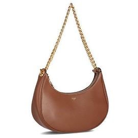 Céline Medium Chain Shoulder Bag Taupe DGQ Marron