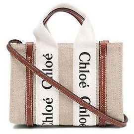 Chloé Mini bolsa tote Woody marrom Marrom