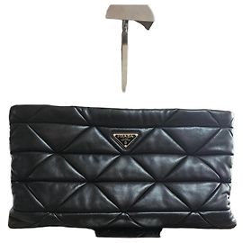 Prada Pochette Patchwork en Napa Noir